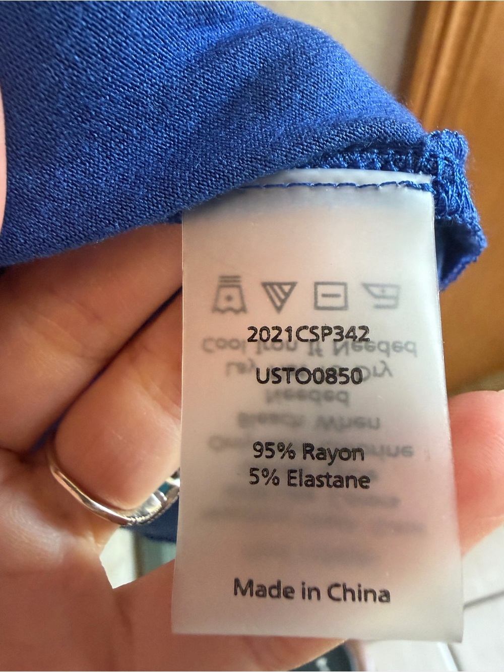 Universal Standard Blue Short Sleeve Top Sz 3XS = 2/4 - Picture 4 of 4